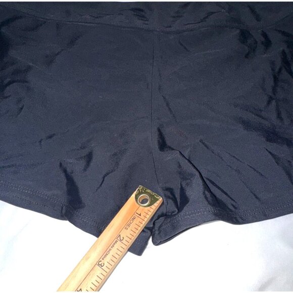Black Womens Swim Shorts XL Polyester/Spandex Blend - Picture 6 of 6